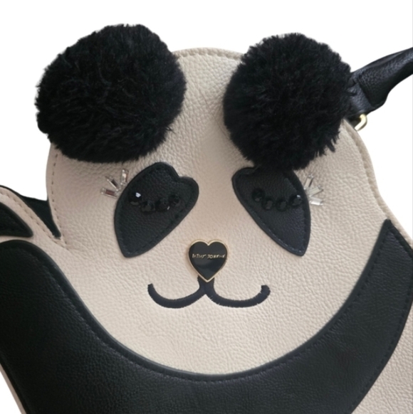 Betsey Johnson Reclining Panda Purse with Removable Shoulder Strap - Picture 2 of 8